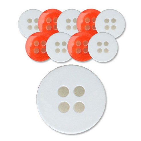 패션포인트 로고민자 단추 10mm, 044, 10개입