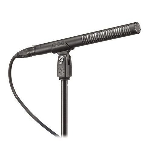 오디오테크니카 야외녹음 및 방송용 유선마이크 실버, BP4073