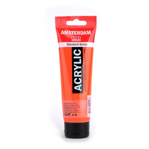 암스테르담 아크릴물감 398 NaphtholRedLight, 120ml, 1색