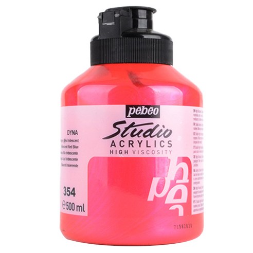 뻬베오 스튜디오 아크릴물감 메탈 354 IridescentRedBlue, 500ml, 1색
