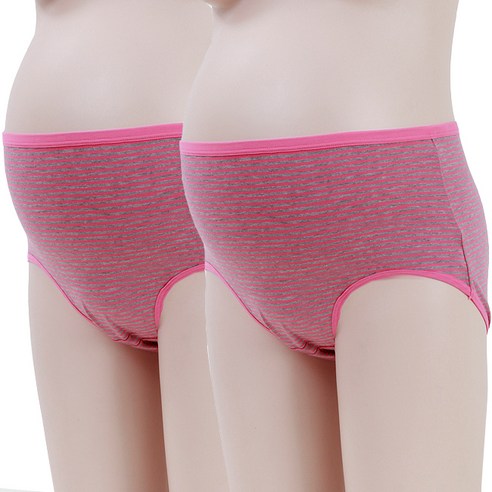 캐리루시 스트라이프특대 임산부 팬티 2p