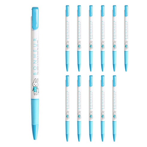 모닝글로리 제노 신지가토볼펜 0.5mm, 하늘색, 12개입