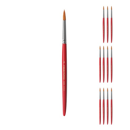 화홍 세필붓 320R, 4호, 12개입