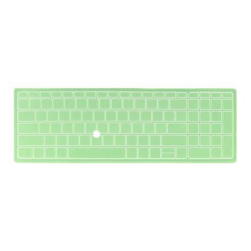 카라스 칼라 노트북 키보드 스킨 HP 26, 그린, 1개