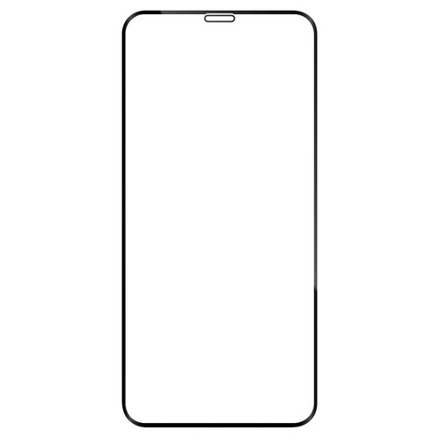 솔츠 강화유리 풀커버 휴대폰 액정보호필름 블랙, 1개