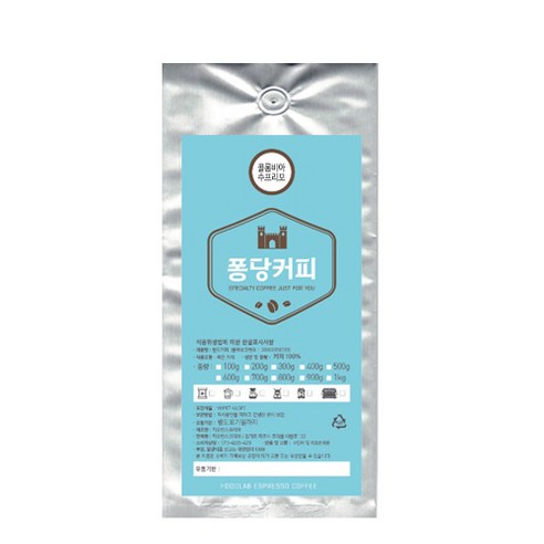 퐁당커피 콜롬비아 수프리모 원두커피, 더치커피, 200g