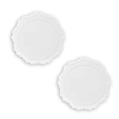 멜로우스페이스 오마주 실리콘 테이블매트 프렌치35, White, 35 x 35 cm