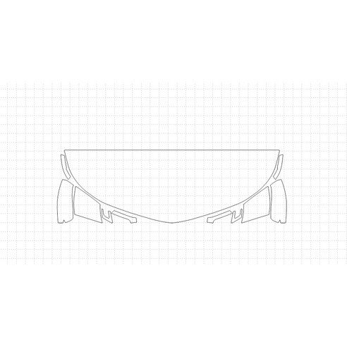 헥시스 쉐보레 볼트 EV 2018 PVC PPF 보호필름 차량용 가드용품, 15. HFM 60.96cm, STRAIGHT, WRAPPED, 1개