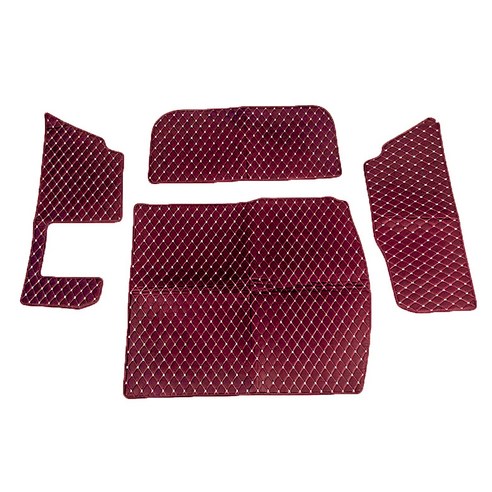 JIAODIAN 프리미엄 퀼팅 차량용 트렁크 매트 버건디, 아우디, A6 2004년형