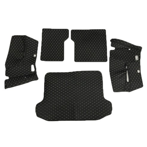 JIAODIAN 프리미엄 퀼팅 차량용 트렁크 매트 블랙, 토요타, RAV4 2006년형