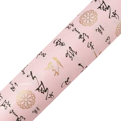 포포팬시 한문 한지포장지 53cm x 20m, 핑크, 1개