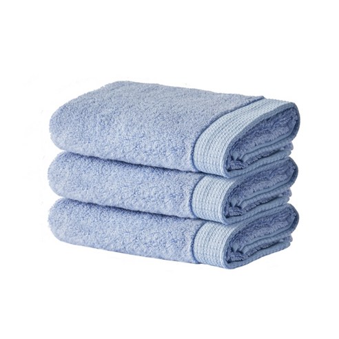 소프트터치 뱀부얀 호텔수건 170g 40 X 80 cm, 블루, 3개