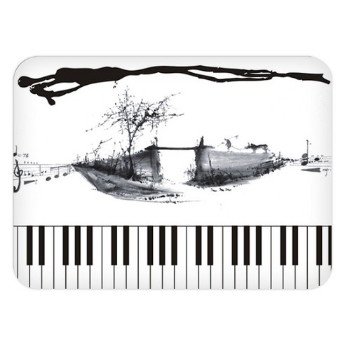 리빙조이 모던페인팅소프트 규조토 발매트 60 x 39 cm, G, 1개
