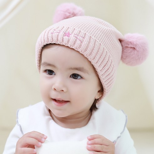엠케이 아동용 쥐방울 니트모자