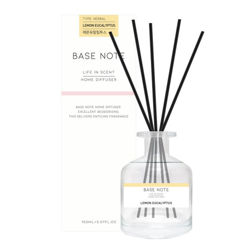 베이스노트 홈 디퓨져 150ml, 레몬 유칼립투스, 1개