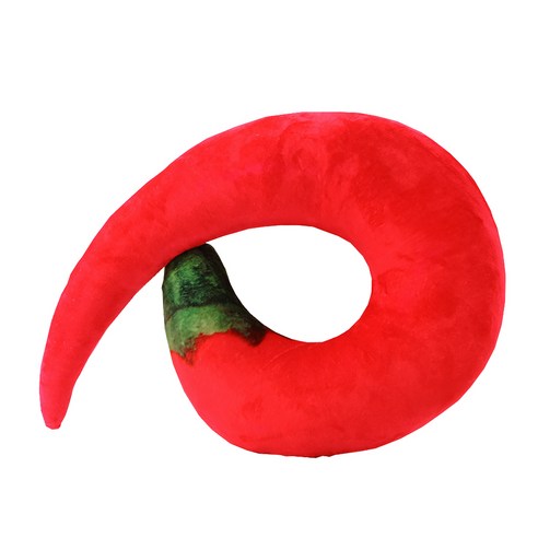 디엠코퍼레이션 알럽홈 U자 푸드 목쿠션, 고추