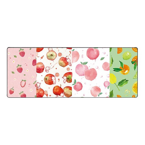 디엠코퍼레이션 알럽컴 과일프린팅 마우스 장패드 800 x 300 x 2 mm, 쿼터A6, 1개