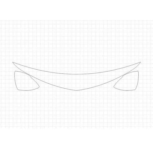 헥시스 쉐보레 크루즈 RS 2018 PVC PPF 보호필름 차량용 가드용품, 15. HM, BIKINI, WRAPPED, 1개