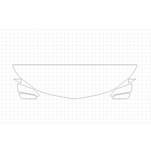 헥시스 쉐보레 이쿼녹스 LT 2018 PVC PPF 보호필름 차량용 가드용품, 09. HFM 45.72cm, STRAIGHT, WRAPPED, 1개