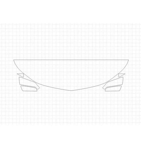 헥시스 쉐보레 이쿼녹스 LT 2018 PVC PPF 보호필름 차량용 가드용품, 08. HFM 45.72cm, STRAIGHT, 1개