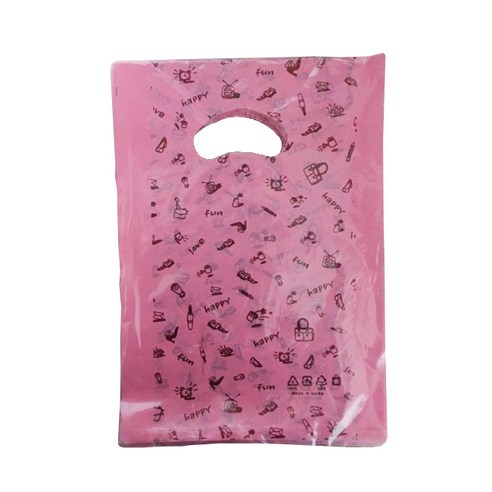 팩스타 펀칭 비닐봉투 P16 16 x 23 cm, 핑크, 200개입