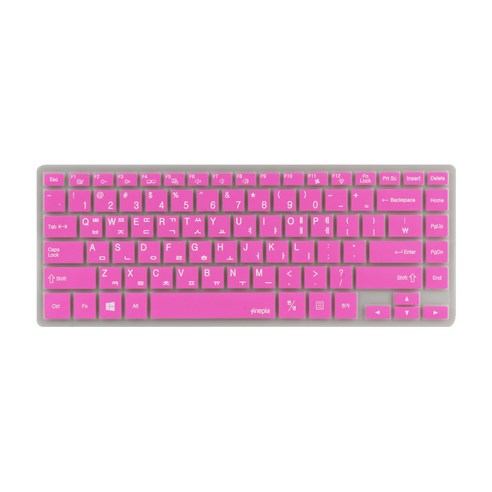 파인피아 삼성 노트북용 문자인쇄 칼라 키스킨 SS03번 / 삼성 NT531U4B / NT531U4C / NT531U4E, 핑크, 1개