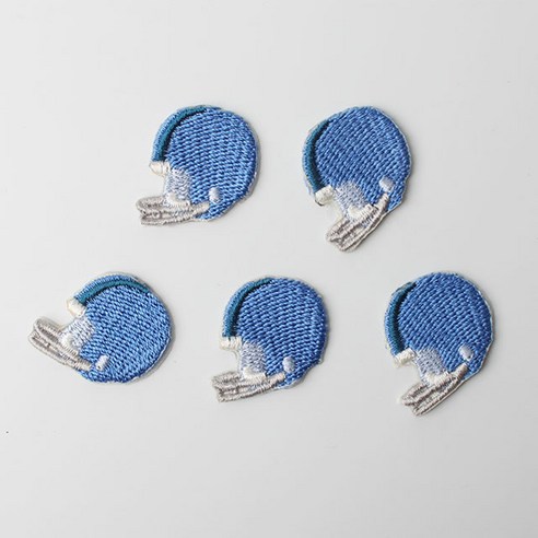 패션포인트 미니 자수 와펜 24 x 23 mm, 럭비헬멧, 5개
