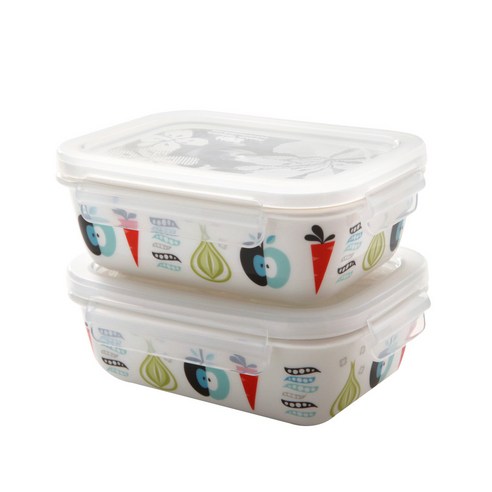 젠한국 런치 ISAK 직사각 밀폐용기 400ml 2p 세트, 1세트, 단품