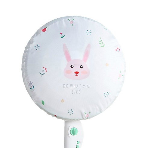 알럽홈 유니크 프린팅 선풍기 커버, 토끼