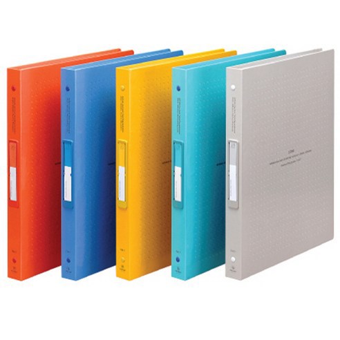 문화산업 물방울클리어북 20p F240-7 A4, 주황, 1개