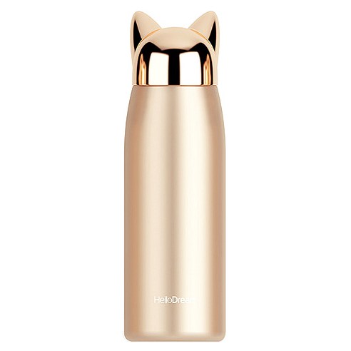 푸코 T20 헬로드림 플래쉬 폭스 보온병, 골드, 300ml