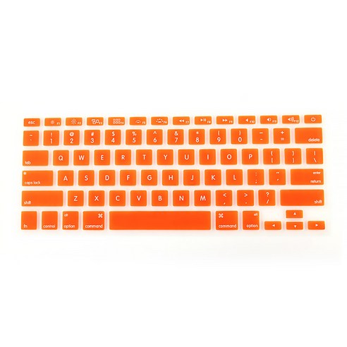 DM 알럽컴 맥북 키보드 보호 커버 A1706/A1707용, 오렌지, 1개