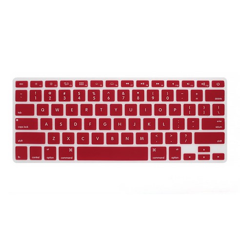 DM 알럽컴 맥북 키보드 보호 커버 A1706/A1707용, 부르고뉴, 1개