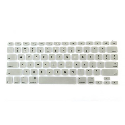 DM 알럽컴 맥북 키보드 보호 커버 A1706/A1707용, 그레이, 1개