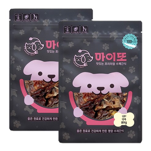 마이또 심쿵 반려견 국내산 수제간식, 양목맛, 2개입