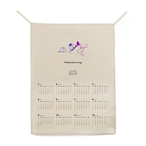 ilogu 벽 천장 장식 가랜드 달력, CAS090
