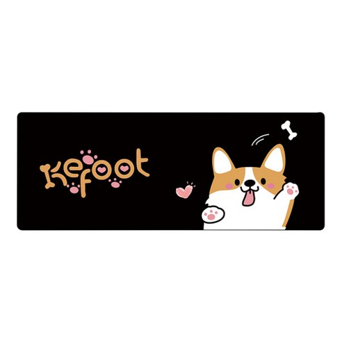 DM 알럽컴 러버 마우스 장패드 90 x 40 cm, 시바견, 1개