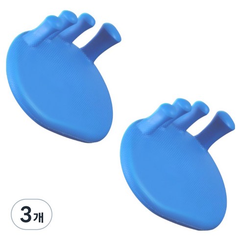 휴다온 오다리 운동 바른자세 슬리퍼, 3개, 블루