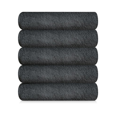 까사베르데 내추럴 모던 세면 타월 140g 30수 코마사, 다크그레이, 5개