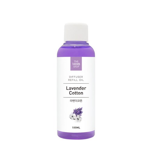 더허브샵 디퓨저 리필오일, 라벤더코튼, 100ml, 1개