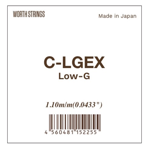 워쓰 우쿨렐레 줄, C-LGEX, CLEAR, 1개