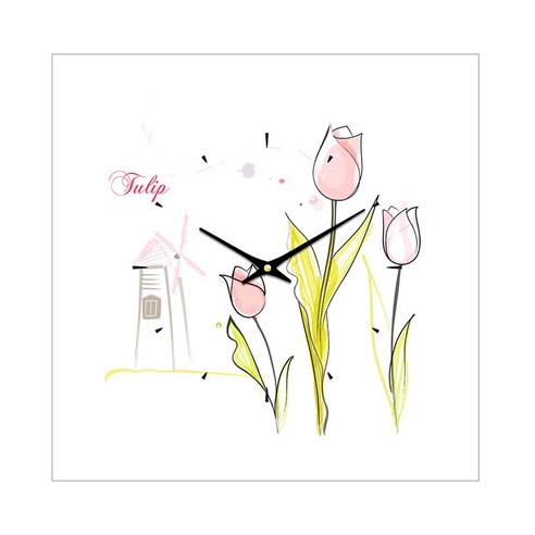 더윤 레티나 모던시계 30 x 30 cm, FLO0058