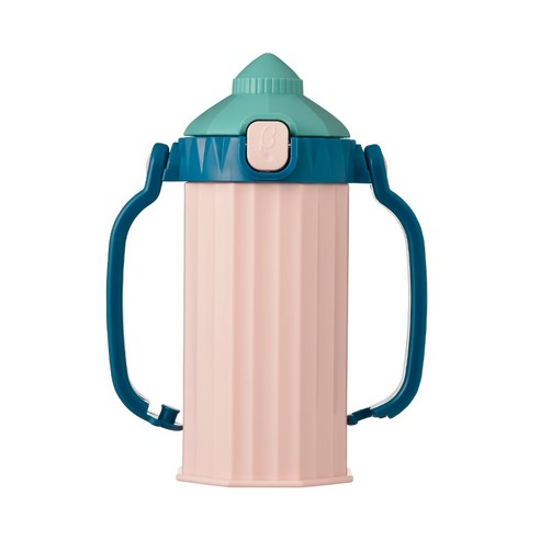 닥터베타 양손 빨대컵 200ml, 페일 핑크, 1개