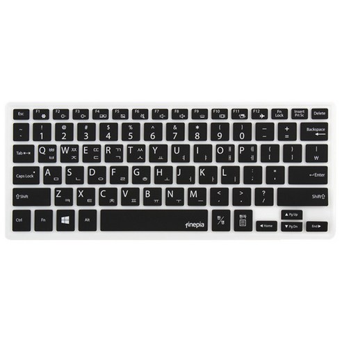 파인피아 삼성 노트북용 문자인쇄 칼라 키스킨 SS30번 삼성 NT530XBB 시리즈 / NT530XBB-K24W, 블랙, 1개