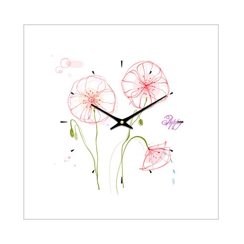 더윤 레티나 모던시계 30 x 30 cm, FLO0070