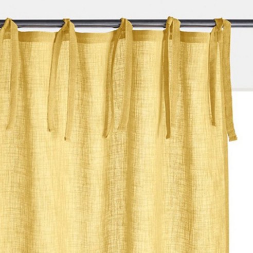 라흐두뜨 린넨 스타일 커튼 타이탑 F709222, yellow