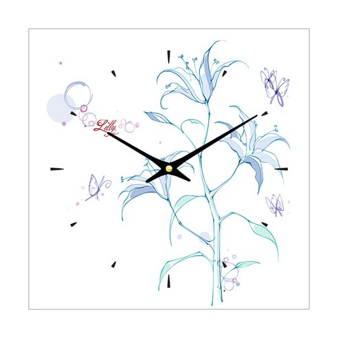 더윤 디자인 레티나 모던시계 30 x 30 cm, FLO0071 ck