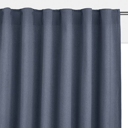 라흐두뜨 린넨 코튼 커튼 히든탭탑 F709277, grey blue