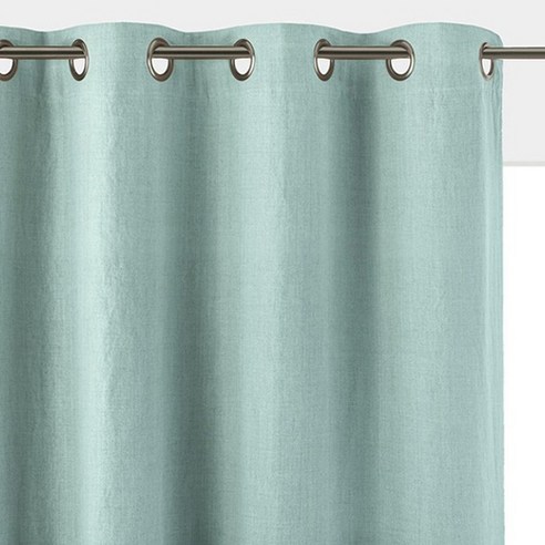 라흐두뜨 린넨 암막 커튼 아일렛탑 F709279, celadon