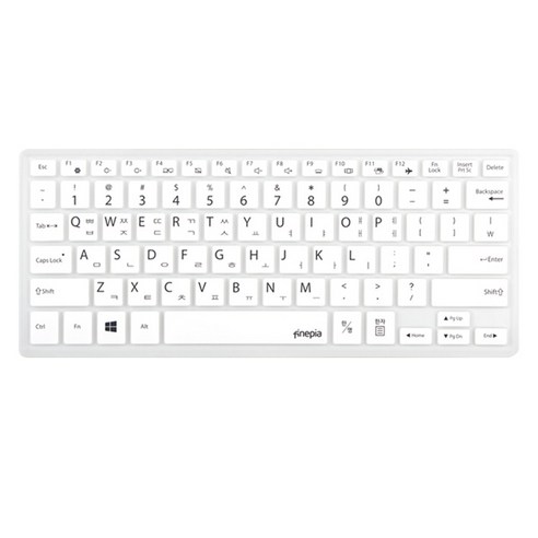 파인피아 노트북용 문자인쇄 칼라 키스킨 SS30번 삼성 NT530XBB 시리즈/NT530XBB-K24W, 화이트, 1개